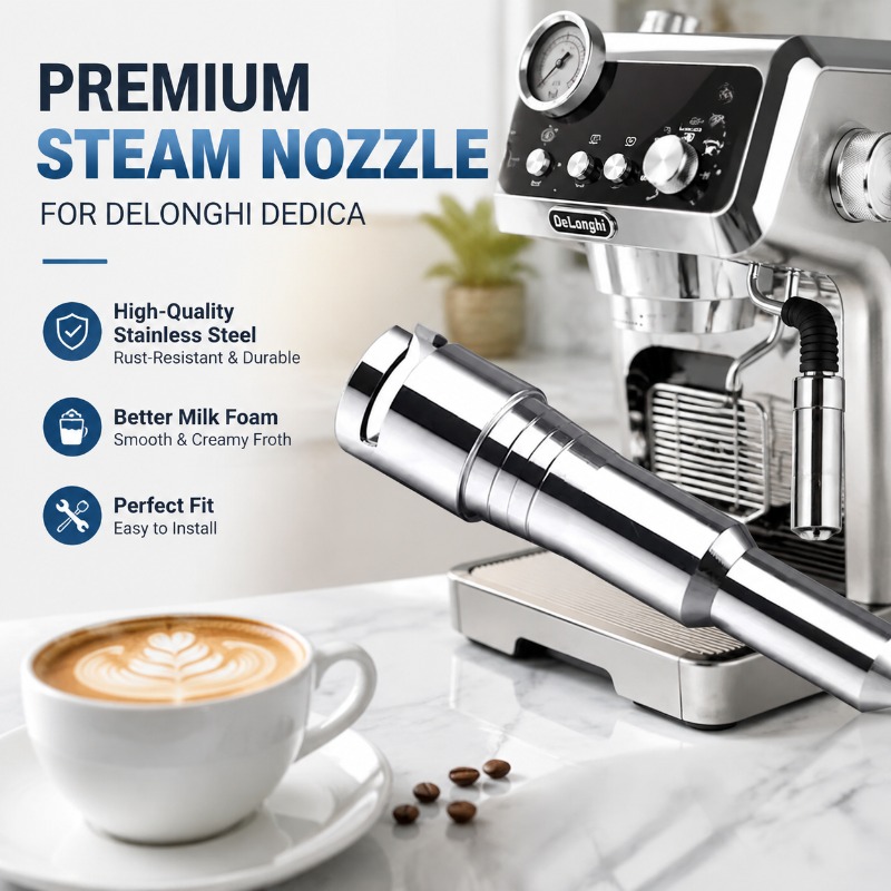 Steam Wand Tip - Evrensel Takılabilir Buhar Nozulu Yedek Parçası