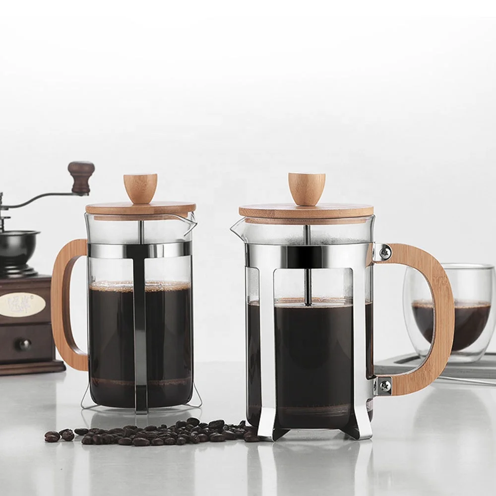 Coffee Equipment For Camping - 350/600ml Paslanmaz Çelik Presli Demlikler Gıda