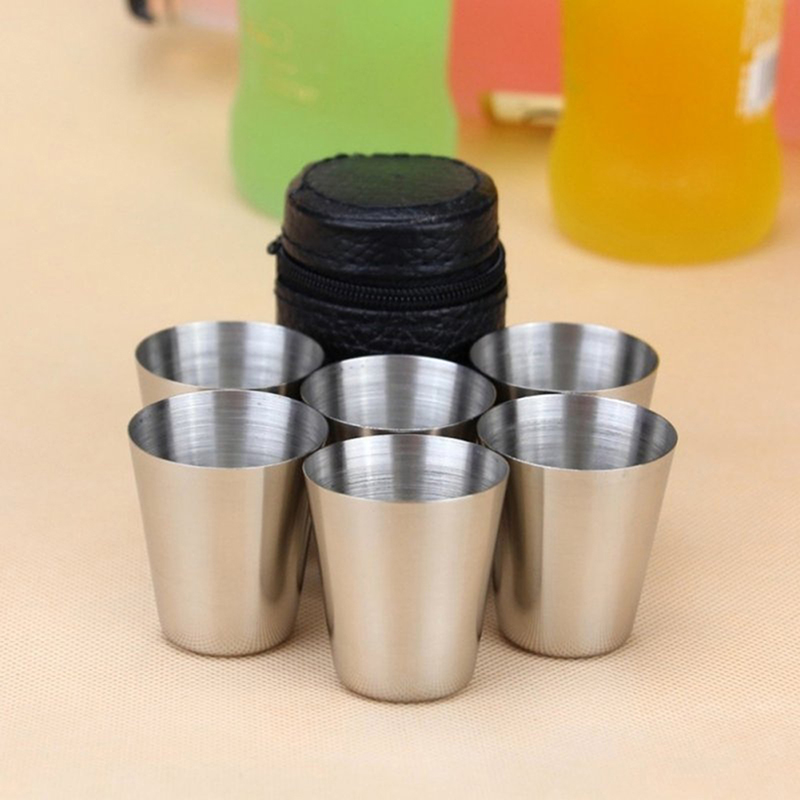 Coffee Equipment Camping - 4/6 adet paslanmaz çelik bardaklar Mini