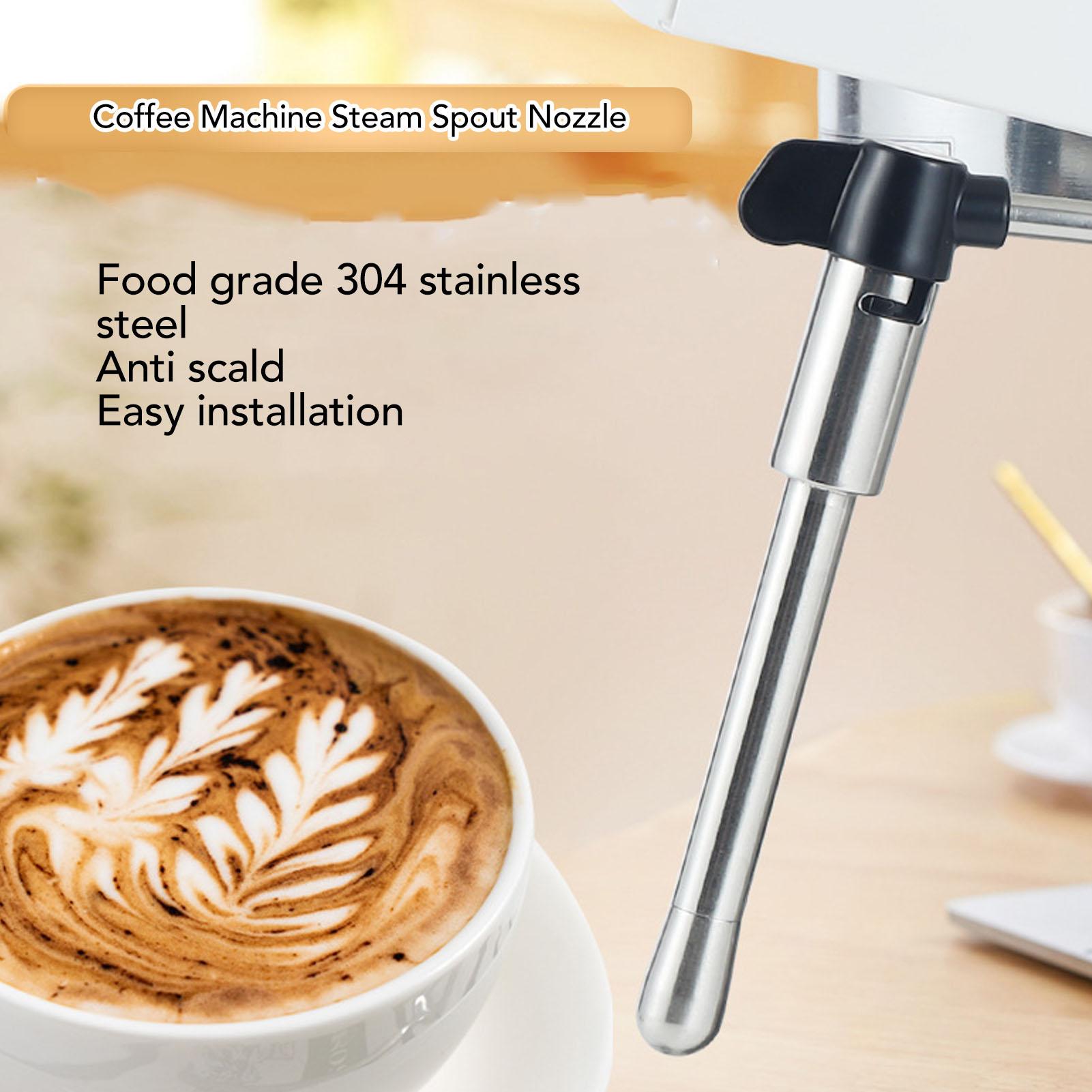 Steam Wand Tip - Kahve Makinesi Buhar Çubuğu Paslanmaz Çelik