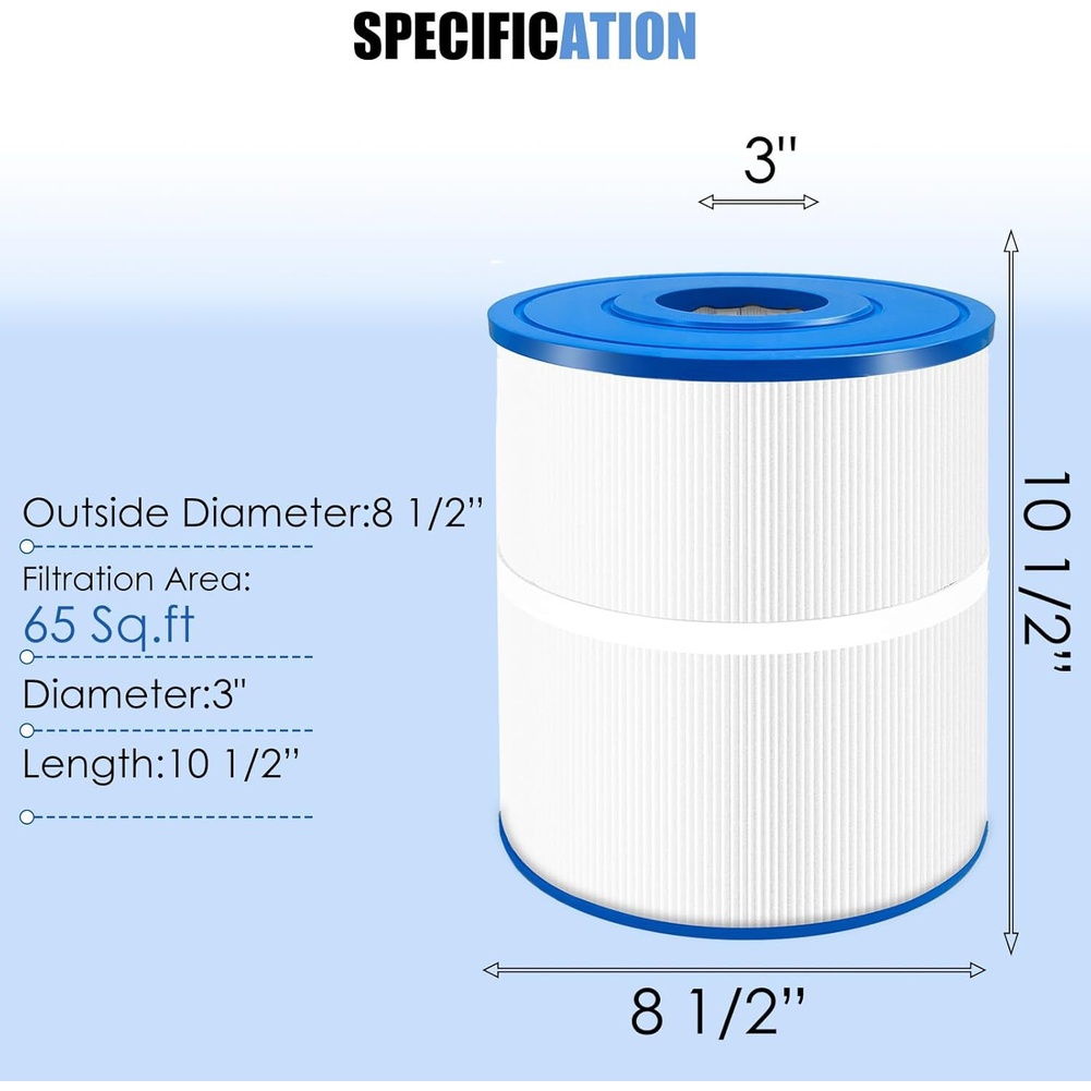 Water Filter Cartridge - PWK65 Spa Filtre Kartuşu Yedek PET